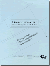 Liens curriculaires&nbsp;: &eacute;l&eacute;ments d'int&eacute;gration en salle de classe