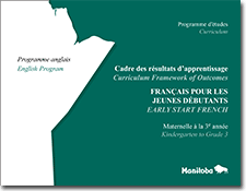 Le français pour les jeunes débutants, Cadre des résultats d’apprentissage, maternelle à la 3e année