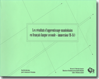 Les r�sultats d'apprentissage manitobains en fran�ais langue seconde - immersion (M-S4)