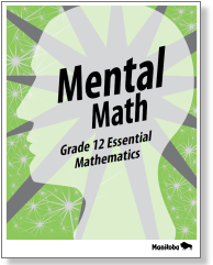 Cover image of Mental Math: Grade 12 Essential Mathematics