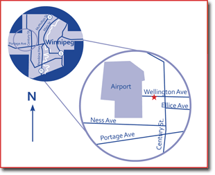 Map to the Victoria Inn
