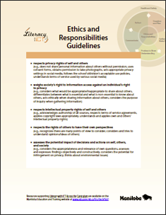 Ethics and Responsibilities Guidelines Poster
