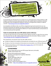 Exemplaires de r&eacute;f&eacute;rence