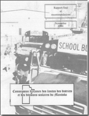 Commission d'examen des  limites des districts et des divisions scolaires du Manitoba, rapport final, novembre 1994