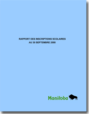 Rapport des inscriptions scolaires au 30 septembre 2008