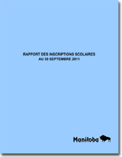 Rapport des inscriptions scolaires au 30 septembre 2011