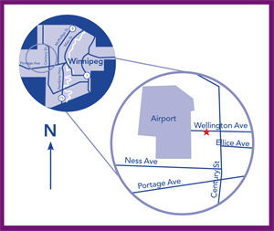 Carte de location de l'h&ocirc;tel Victoria Inn