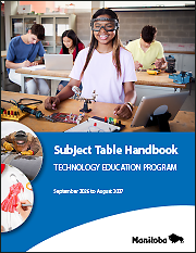 subject table handbook technology education 2026-2027 cover
