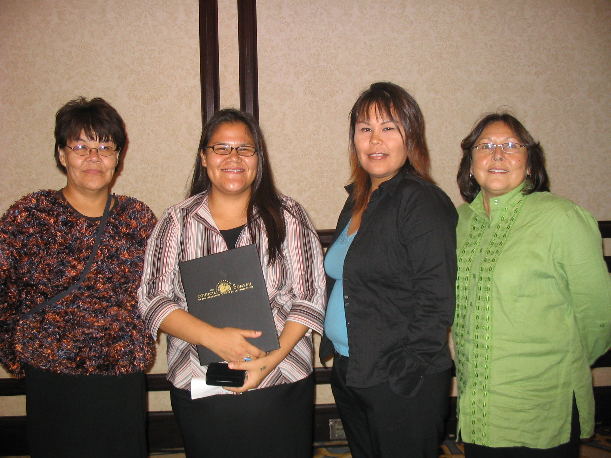 De gauche � droite�: Marilyn Johnson, Daphne Prince, Natashia Prince et Linda Smith