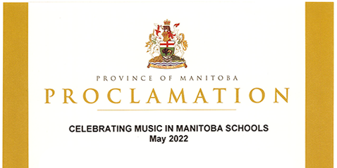 Celebrating Music in Manitoba Schools - May 2022