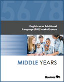 image of cover for the EAL Intake Process: Middle Years document
