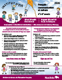 Grades 4 to 8 Teachers of French: Communication and Culture