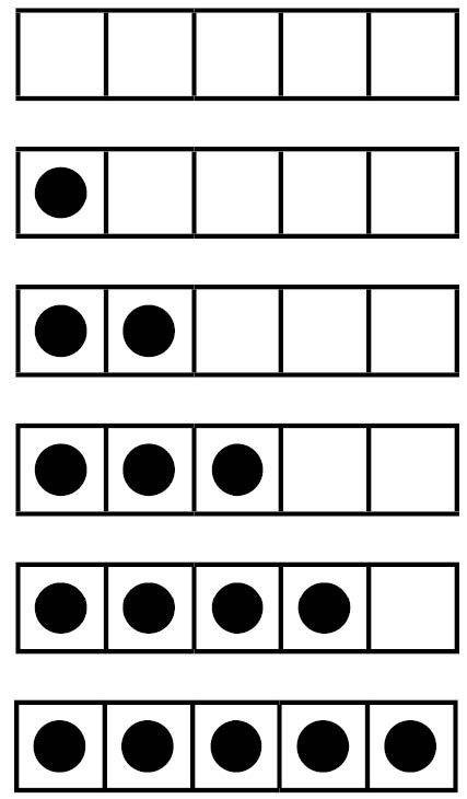 Blackline Master of Five Frames