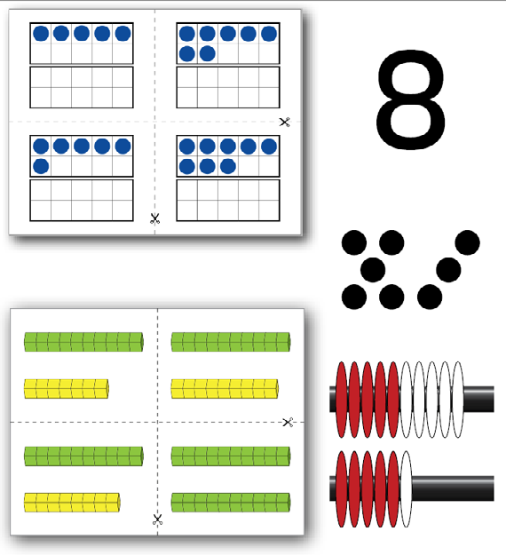 Blackline Master of Representation to 20 Cards