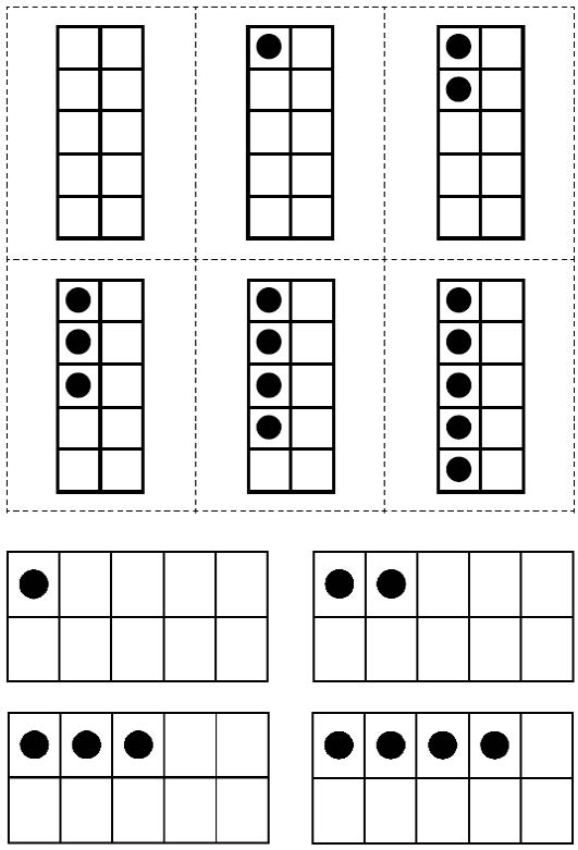 Blackline Master of Ten Frames