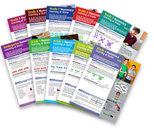 Numeracy Learning at home newsletter covers