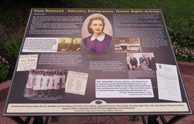 Plaque commemorating Viola Desmond