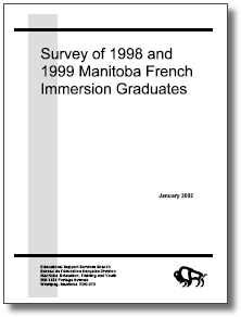 Survey of 1998 and 1999 Manitoba French Immersion Graduates