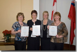 Recipients: Mrs. Wendy Fielder, ^principal, Mrs. Dayna Quinn-LaFleche and Mrs. Margaret Wonko, teachers