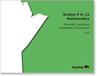 Manitoba Curriculum Framework of Outcomes 2014 cover