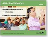 Implementation Resources: Course I (3013) and Course II (3014) – Learning Outcomes and Learning Indicators (Draft) cover