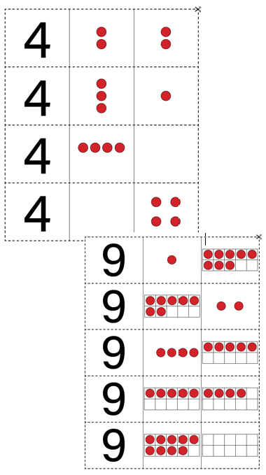 Blackline Master of Missing Part Cards