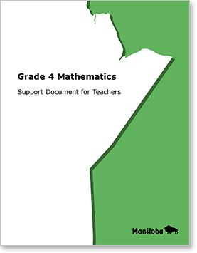 Grade 4 Mathematics: Support Document for Teachers cover