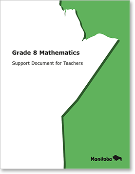 Grade 8 Mathematics: Support Document for Teachers cover