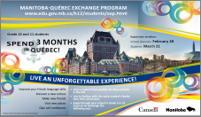 Manitoba-Québec Exchange Program Poster