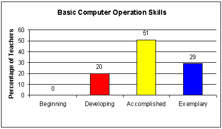 Basic Computer Operation Skills Graph 