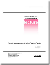 Ensemble d'outils pour l'évaluation de la lecture