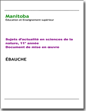 Sujets d'actualité en sciences de la nature, 11e année