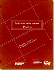 Sciences de la nature, 3e - Programme d'études : document de mise en œuvre