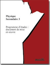 Physique, secondaire 3, programme d'études : document de mise en œuvre