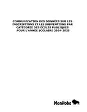 Communication des données sur les inscriptions des écoles publiques pour l'année scolaire2024-2025