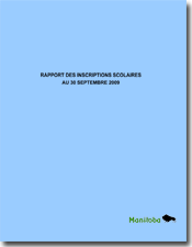Rapport des inscriptions scolaires au 30 septembre 2009