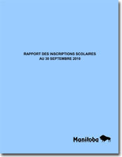 Rapport des inscriptions scolaires au 30 septembre 2010