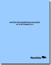 Rapport des inscriptions scolaires au 30 septembre 2014